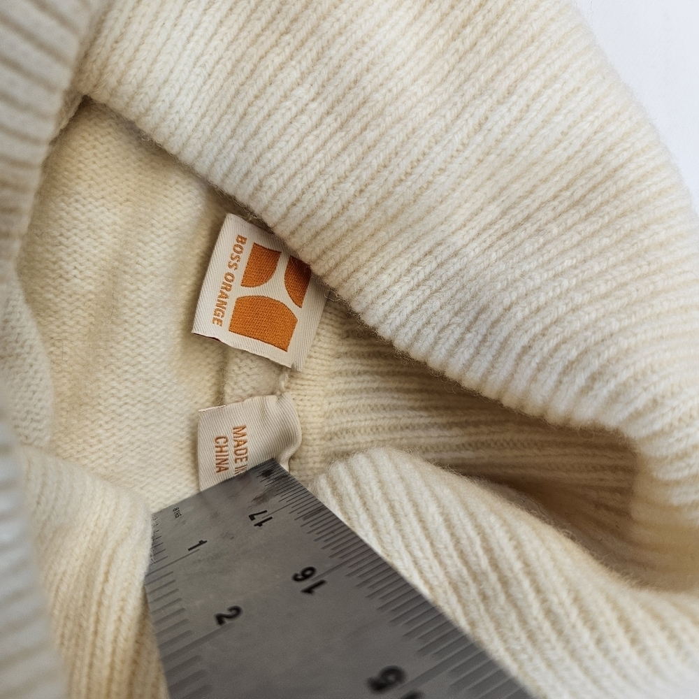 Boss Orange by Hugo Boss Womens Hoodie Knit Sweater NWT XS Beige Retail $250 - Picture 6 of 10
